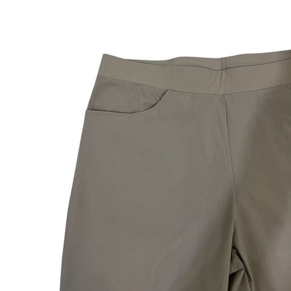 NUNO women's pants M off white light gray pull on italian fabric - Picture 2 of 8